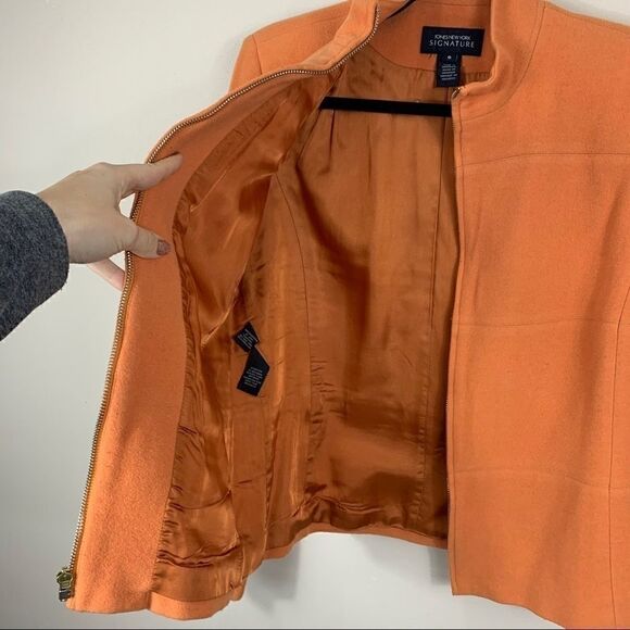 Jones New York Signature orange wool blend size 6 - Picture 5 of 12
